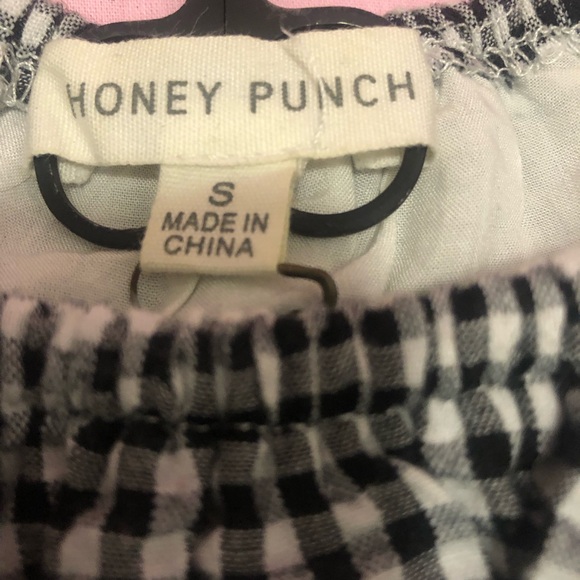 Milkmaid, Babydoll, Croquette, Honey Punch Jumper/romper Summer B/W checkered - Picture 4 of 6